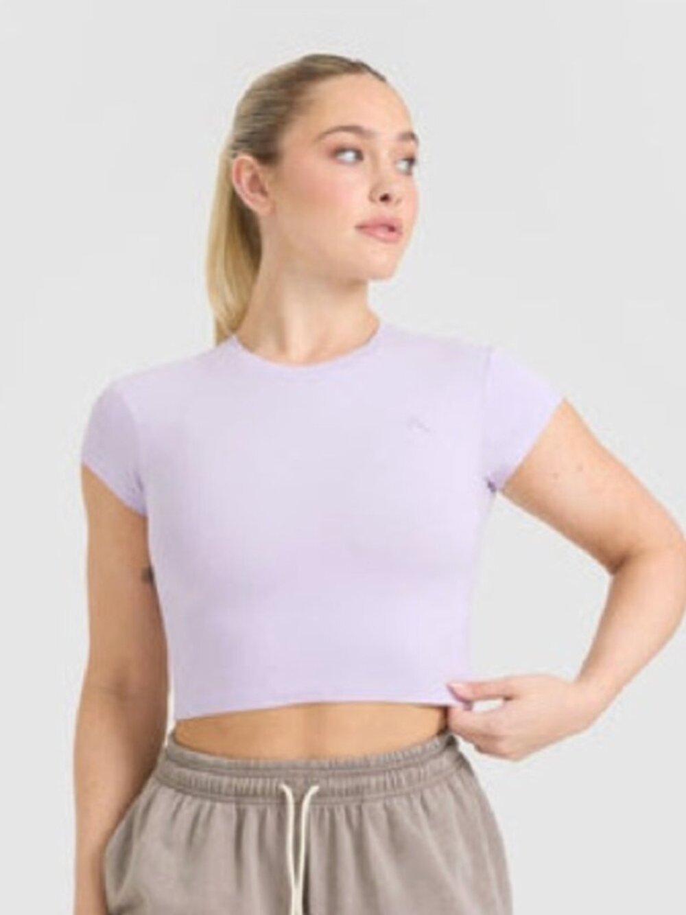 Oner Active Cotton Icon Baby Tee - Pastel Purple